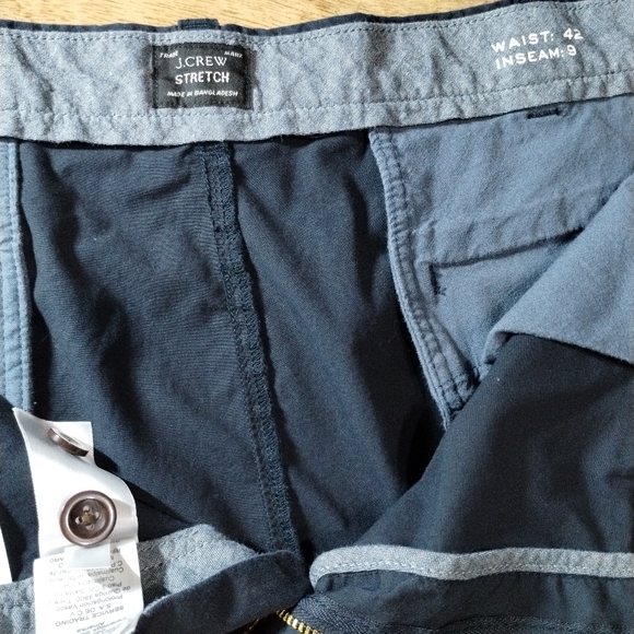 J.Crew Stretch Short Men's (42) Blue Color - Picture 8 of 10